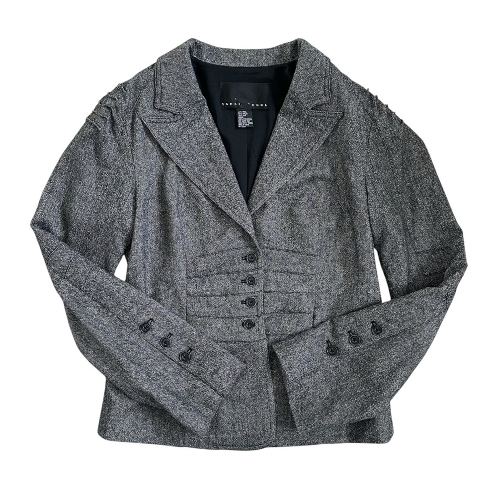Yansi Fugel Gray Blazer